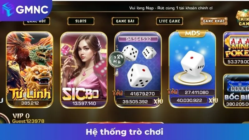 Hệ thống trò chơi