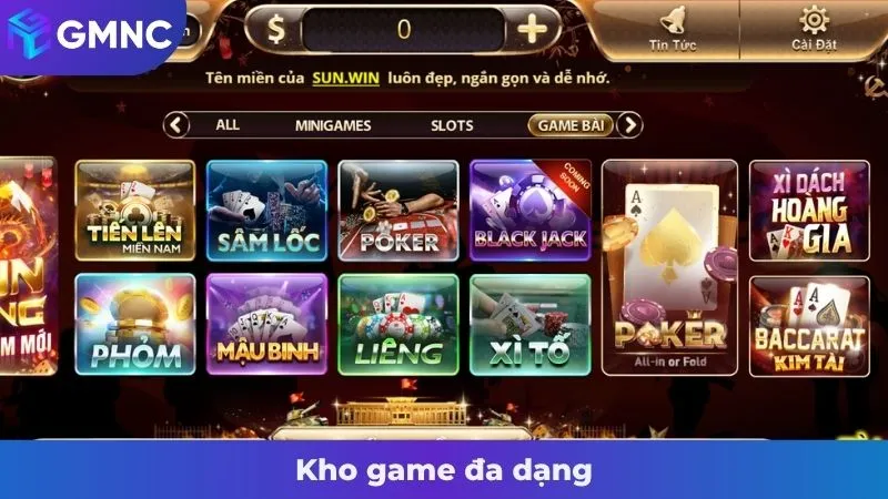 Kho game đa dạng